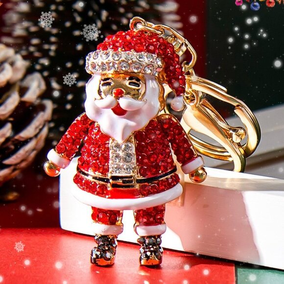 Santa Claus Keychain Santa Claus Charm Santa Claus Bag Charm - Picture 1 of 11